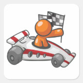 Autocollants Drapeau à Damier de Voiture de Course (Devant)