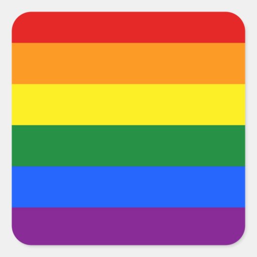 Autocollants Drapeau Arc-en-ciel (Devant)