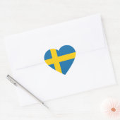 Autocollants drapeau de Suède x20 drapeau en forme (Enveloppe)