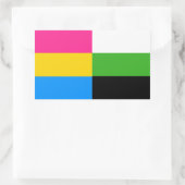 Autocollants drapeau Pansexual/neutrois (Sac)