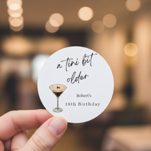 Autocollants drôles pour fête d'anniversaire 18 an