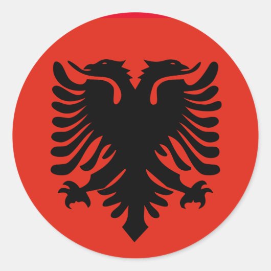 autocollants du drapeau albanais (Devant)