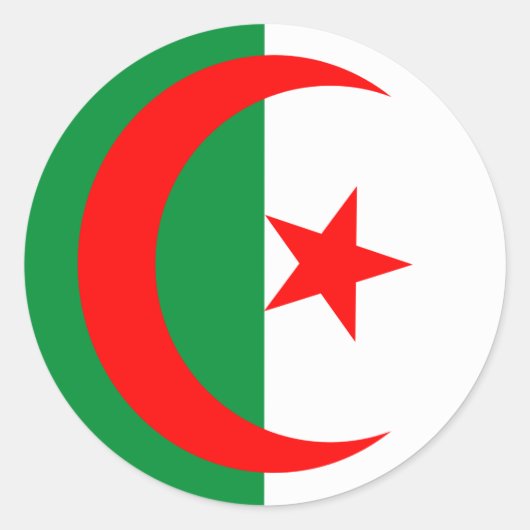 autocollants du drapeau algeria (Devant)
