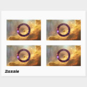 Autocollants du drapeau de la nébuleuse intersexe (Feuille)