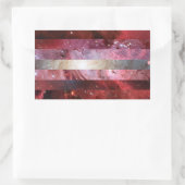 Autocollants du drapeau de la nébuleuse lesbienne (Sac)