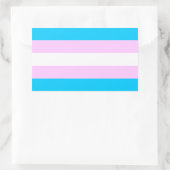 Autocollants du drapeau de la Tête trans (Sac)