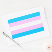 Autocollants du drapeau de la Tête trans (Enveloppe)