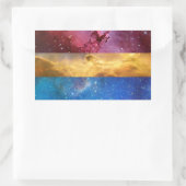 Autocollants du drapeau nébuleux transexuel (Sac)