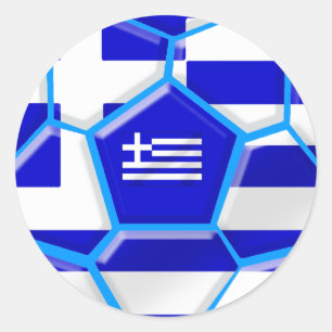 Autocollants du football de la Grèce et football