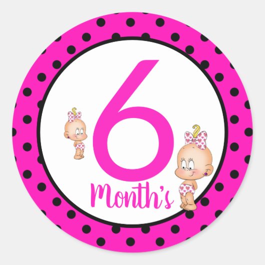 Autocollants du mois de bébé (Devant)