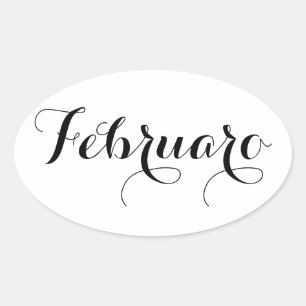 Autocollants du mois en espéranto - Februaro (févr