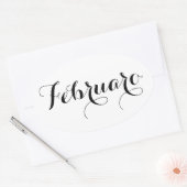 Autocollants du mois en espéranto - Februaro (févr (Enveloppe)
