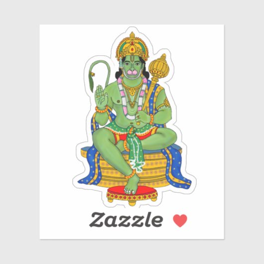 Autocollants du Seigneur Hanuman (Feuille)