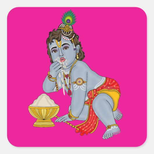 Autocollants du Seigneur Krishna (Devant)