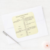 Autocollants du tableau de l'autobiographie de Ben (Enveloppe)