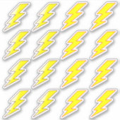 Autocollants Éclair Jaune pour l'École (Devant)