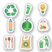 Autocollants écologiques (Devant)