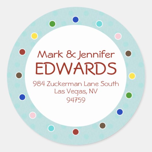 Autocollants Edwards Return Address (Devant)