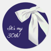 Autocollants élégants de couleur bleu marine pour  (Devant)