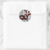 Autocollants élégants de fête masquée rouge (Sac)