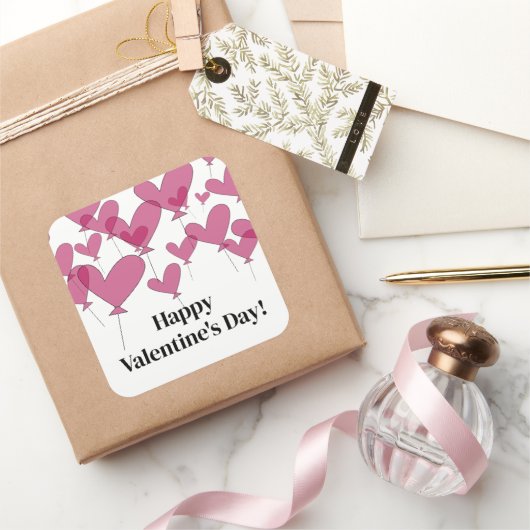 Autocollants élégants de la Saint-Valentin joyeuse (Cadeaux)