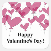 Autocollants élégants de la Saint-Valentin joyeuse (Devant)
