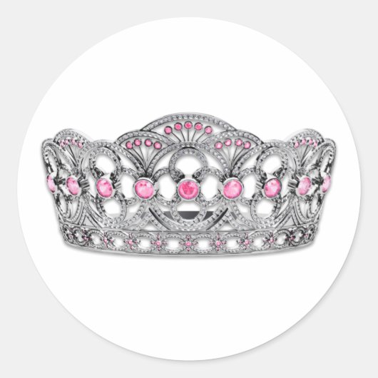 Autocollants Élégants Rose Princesse (Devant)