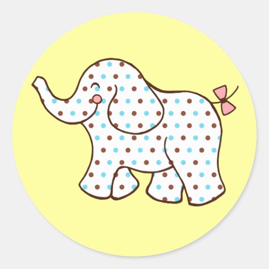 Autocollants Éléphant Bébé (Devant)
