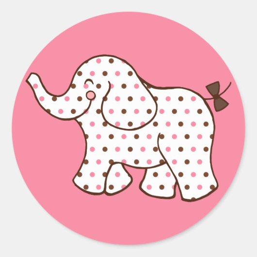 Autocollants Éléphant Bébé (Devant)