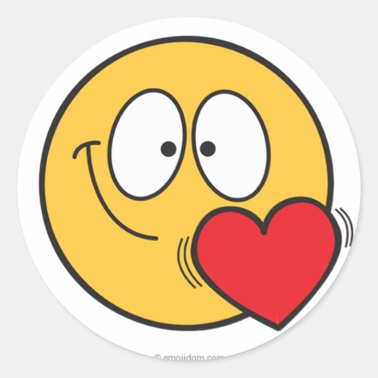 Autocollants Emojidom au coeur (Devant)