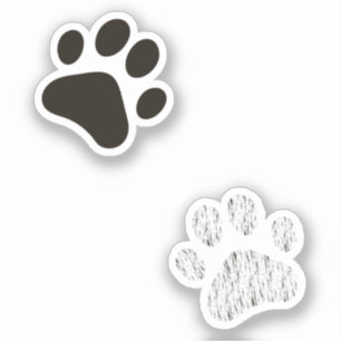 Autocollants Empreintes de Patte de Chat