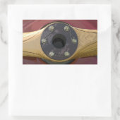 Autocollants en bois de l'avion rouge (Sac)