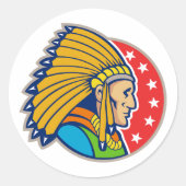 Autocollants en chef indiens (Devant)