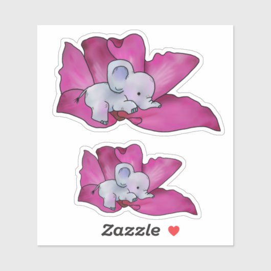 Autocollants en fleurs (Feuille)