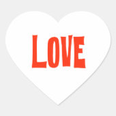 Autocollants en forme d'amour (Devant)