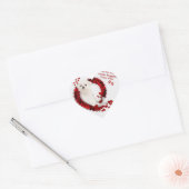 Autocollants en forme de coeur aimables maltais (Enveloppe)