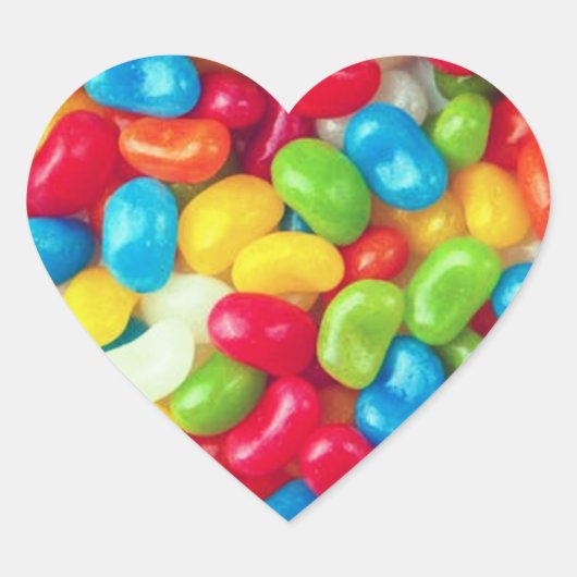 AUTOCOLLANTS EN FORME DE CŒUR EN BONBON (Devant)