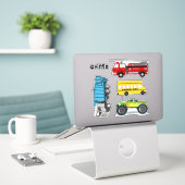 Autocollants en forme de modèle de nom de garçons  (Ordinateur portable sur le bureau)