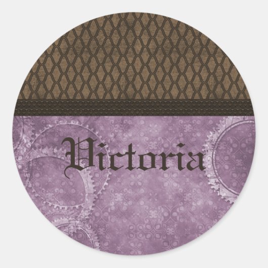 Autocollants en métal à vapeur, violet (Devant)