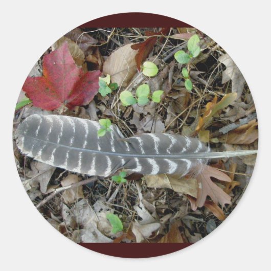 Autocollants en plumes de Turquie sauvage (Devant)