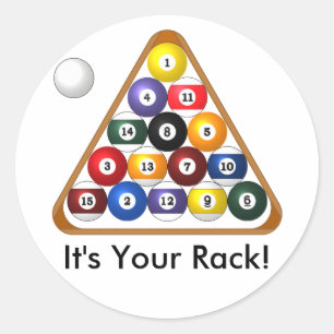 Autocollants en rack à 8 billes