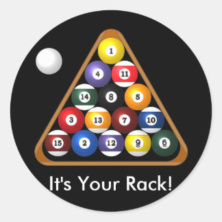 Autocollants en rack à 8 billes