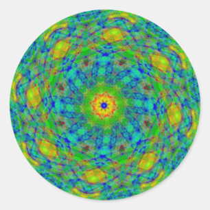 Autocollants en spirale verts de torsion