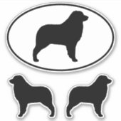 Autocollants en vinyle de chien berger australien (Devant)