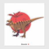 Autocollants en vinyle de dinosaure (Feuille)