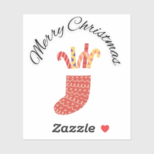 Autocollants en vinyle de Noël (Feuille)