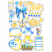 Autocollants en vinyle découpés sur mesure pour le (Devant)