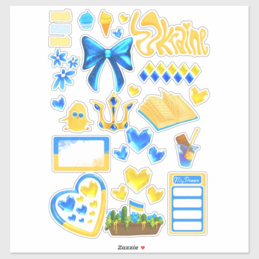 Autocollants en vinyle sur mesure pour soutenir l' (Feuille)