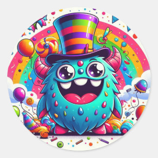 autocollants et étiquettes monstre