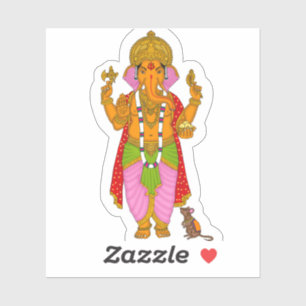 Autocollants et porte-clés Ganesha Combo
